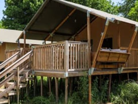 TENTE TOILE ET BOIS 6 personnes - Belle vue