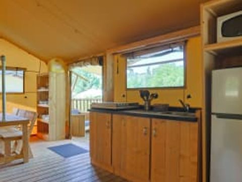 TENTE TOILE ET BOIS 5 personnes - Grives