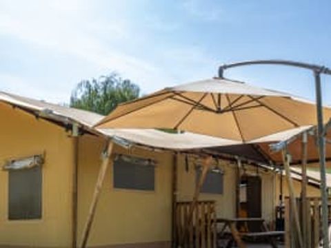 TENTE TOILE ET BOIS 5 personnes - Grives
