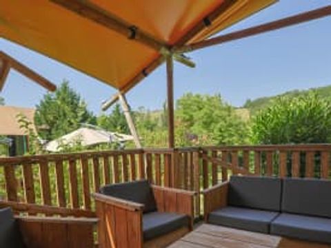 TENTE TOILE ET BOIS 5 personnes - Grives