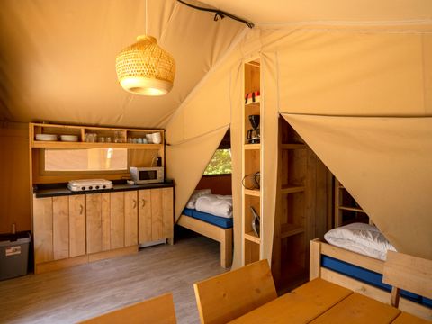 TENTE TOILE ET BOIS 5 personnes - Tente safari Sagelat