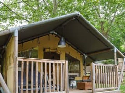 TENTE TOILE ET BOIS 5 personnes - Tente safari Sagelat