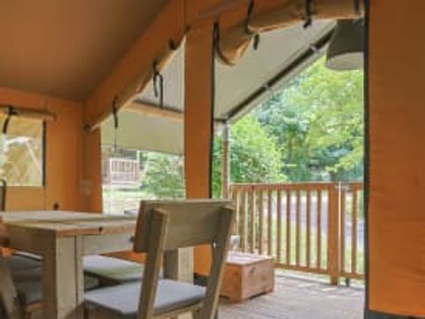TENTE TOILE ET BOIS 5 personnes - Tente safari Sagelat