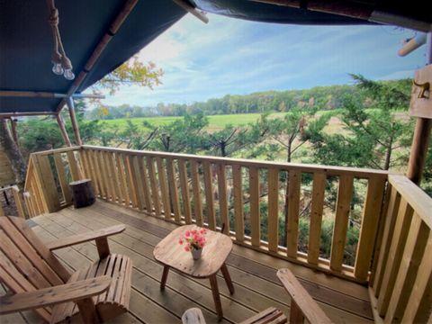 TENTE TOILE ET BOIS 5 personnes - Tente Lodge 2 ch