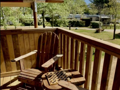 Tente en toile et en bois 2 personnes - Tente Lodge 1 chambre sans sanitaires