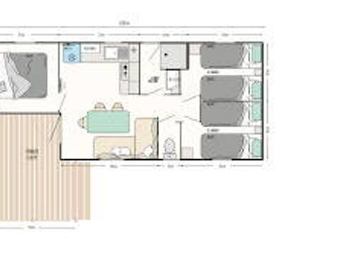 MOBILHOME 6 personnes - Mobil-home | Comfort | 3 Ch. | 6 Pers. | Terrasse simple