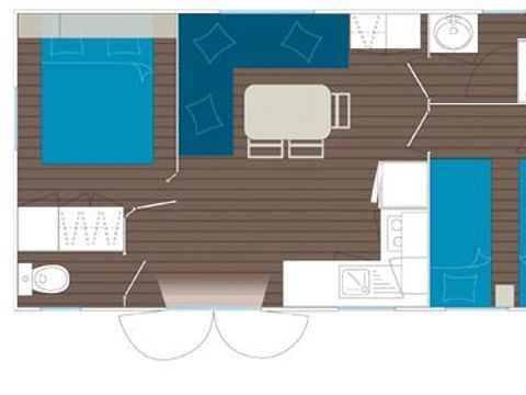 MOBILHOME 6 personnes - Confort - 2 chambres