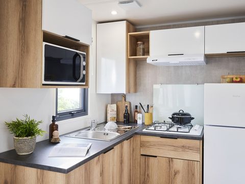 Mobilhome 5 personnes - PRESTA+Kids - 2 chambres - 29m² - TV - Clim