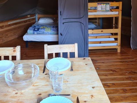 TENTE TOILE ET BOIS 2 personnes - Tipi - sans sanitaires