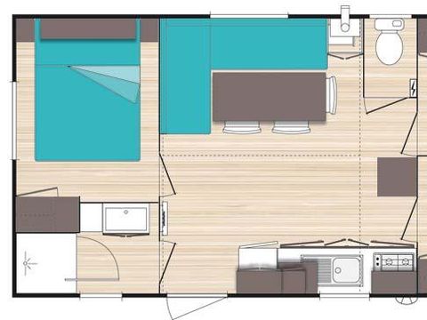 MOBILHOME 6 personnes - Mobile-home 3 chambres, 6 personnes, 29m²