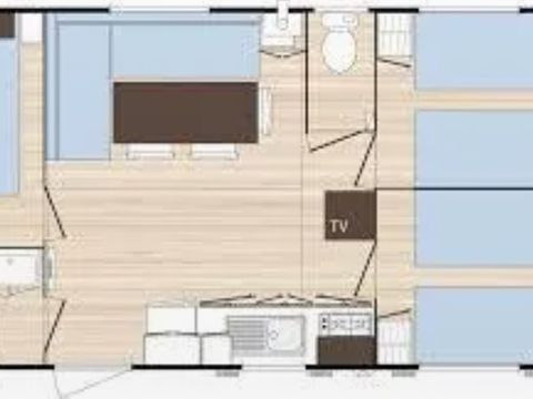 MOBILHOME 6 personnes - FRAM COTTAGE CLASSIC