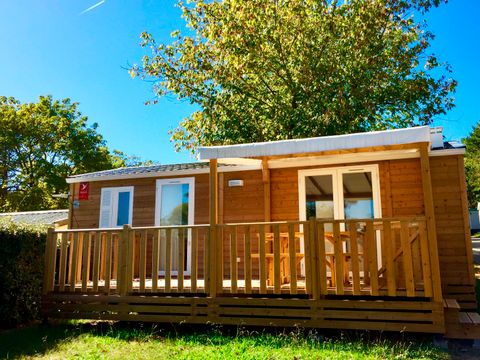 Mobilhome 4/5 personnes - Cottage Select Plus - TV lave-vaisselle Clim Plancha - 2 chambres