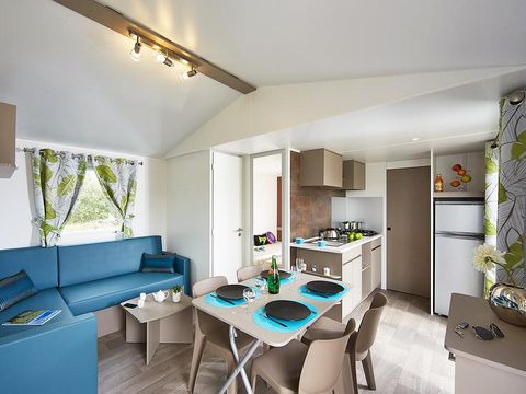 Mobilhome 4/5 personnes - Cottage Select Plus - TV lave-vaisselle Clim Plancha - 2 chambres