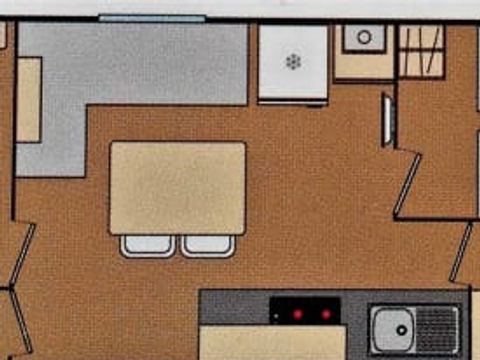 MOBILHOME 6 personnes - Classique 2 bedrooms + deck