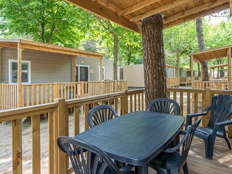 MOBILHOME 4 personnes - Comfort | 2 Ch. | 4 Pers. | Terrasse surélevée | Clim.