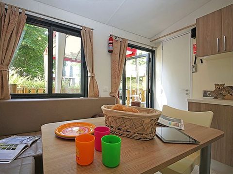 MOBILHOME 6 personnes - Comfort XL | 2 Ch. | 4/6 Pers. | Terrasse Couverte | Clim.