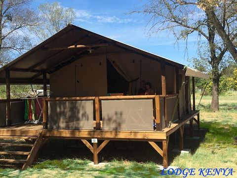 TENTE TOILE ET BOIS 5 personnes - Lodge Kenya 34 (sans sanitaires)