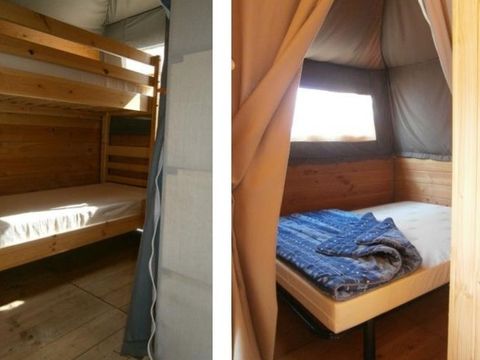 TENTE TOILE ET BOIS 6 personnes - Lodge URCHILO 6 personnes