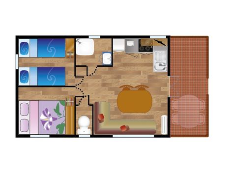 MOBILHOME 4 personnes - TXINDOKI