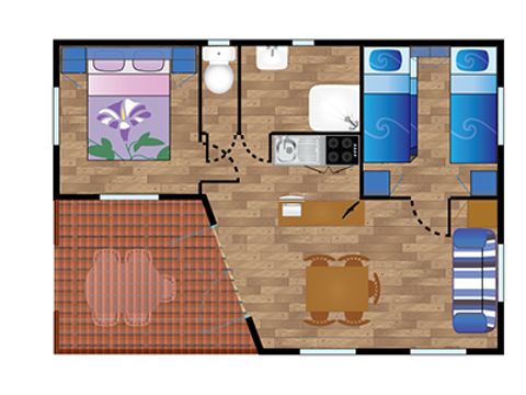 CHALET 5 personnes - Chalet IRATY*** 5 personnes