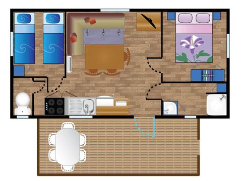 MOBILHOME 4 personnes - IPARLA DETENTE