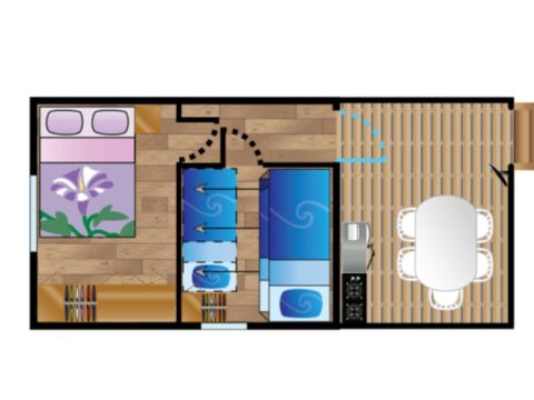 MOBILHOME 4 personnes - Mobile-home ALBISTA*** 4 personnes