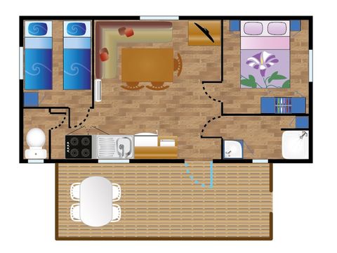 MOBILHOME 4 personnes - Mobile-home IBARDIN *** 4 personnes