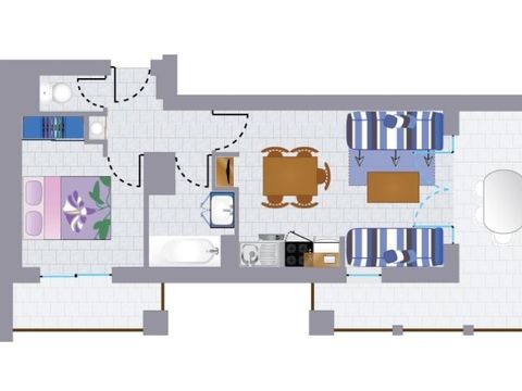 APPARTEMENT 5 personnes - Appartement ALIZE 2-5 personnes