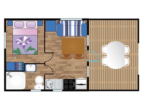 MOBILHOME 2 personnes - Mobile-Home EREBY**** 2 personnes