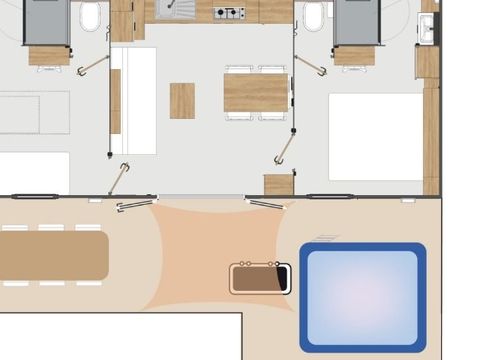 MOBILHOME 4 personnes - Mobile-home LUXE ANDIA 4 personnes