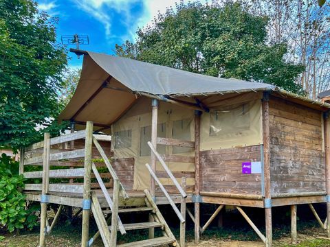 TENTE TOILE ET BOIS 4 personnes - Lodge IGUELDO 4 personnes