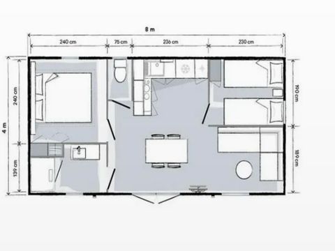 MOBILHOME 4 personnes - Ciela Confort - 2 chambres
