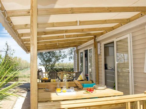 MOBILHOME 6 personnes - Mobil-home | Premium | 3 Ch. | 6 Pers. | Terrasse surélevée | Clim.