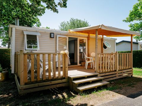 MOBILHOME 6 personnes - Comfort XL | 2 Ch. | 4/6 Pers. | Terrasse surélevée