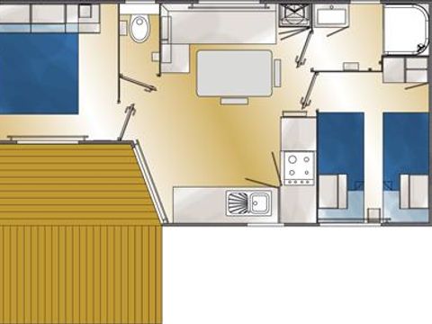 Mobilhome 4 personnes - PACIFIQUE