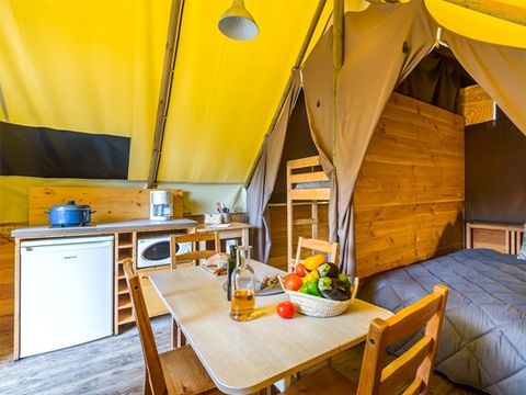 TENTE TOILE ET BOIS 4 personnes - Tente Eco Lodge | 2 Ch. | 4 Pers. | Sans SDB