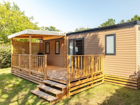 MOBILHOME 6 personnes - Premium Azure | 2 Ch. | 4/6 Pers. | Terrasse surélevée | Clim.
