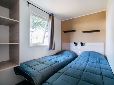 MOBILHOME 6 personnes - Premium Azure | 2 Ch. | 4/6 Pers. | Terrasse surélevée | Clim.