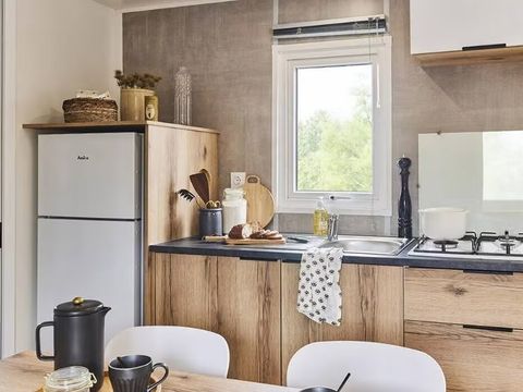 MOBILHOME 6 personnes - Comfort | 3 Ch. | 6 Pers. | Terrasse surélevée | Clim. | TV