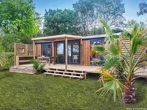 MOBILHOME 4 personnes - Ultimate | 2 Ch. | 4 Pers. | Terrasse surélevée | 2 SDB | Clim. | TV