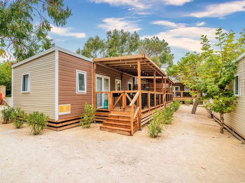 MOBILHOME 6 personnes - Comfort | 3 Ch. | 6 Pers. | Terrasse surélevée | Clim. | TV