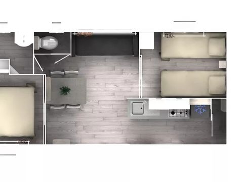 CHALET 4 personnes - 2 Chambres