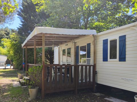 MOBILHOME 4 personnes - 30m² - 2 chambres - n° 68 Terrasse couverte Dimanche au Dimanche