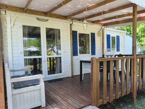 MOBILHOME 4 personnes - 30m² - 2 chambres - n° 68 Terrasse couverte Dimanche au Dimanche