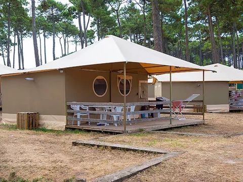 TENTE TOILE ET BOIS 5 personnes - Lodge LG5S