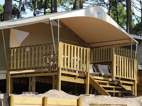TENTE TOILE ET BOIS 5 personnes - Lodge - sans sanitaire LG5