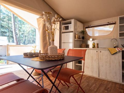 TENTE TOILE ET BOIS 4 personnes - Lodge Maasai