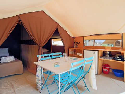 Tente en toile et en bois 4 personnes - Ponza - sans sanitaires