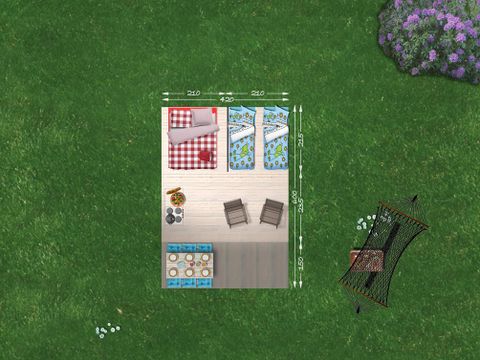 TENTE 5 personnes - SAFARI LODGE L 2 ch sans sanitaires