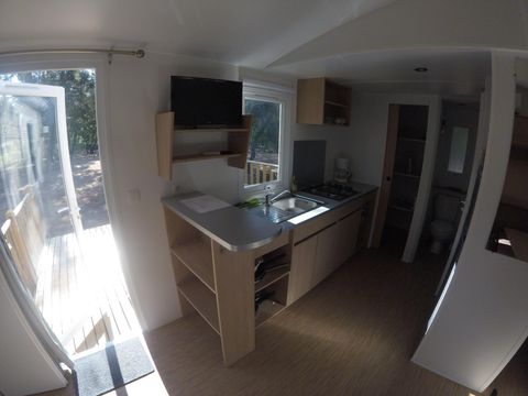 MOBILHOME 4 personnes -  PREMIUM MONTSEREIN Climatisé- 2 chambres+ lave-vaisselle + TV  (2 adultes max+2 enfants)